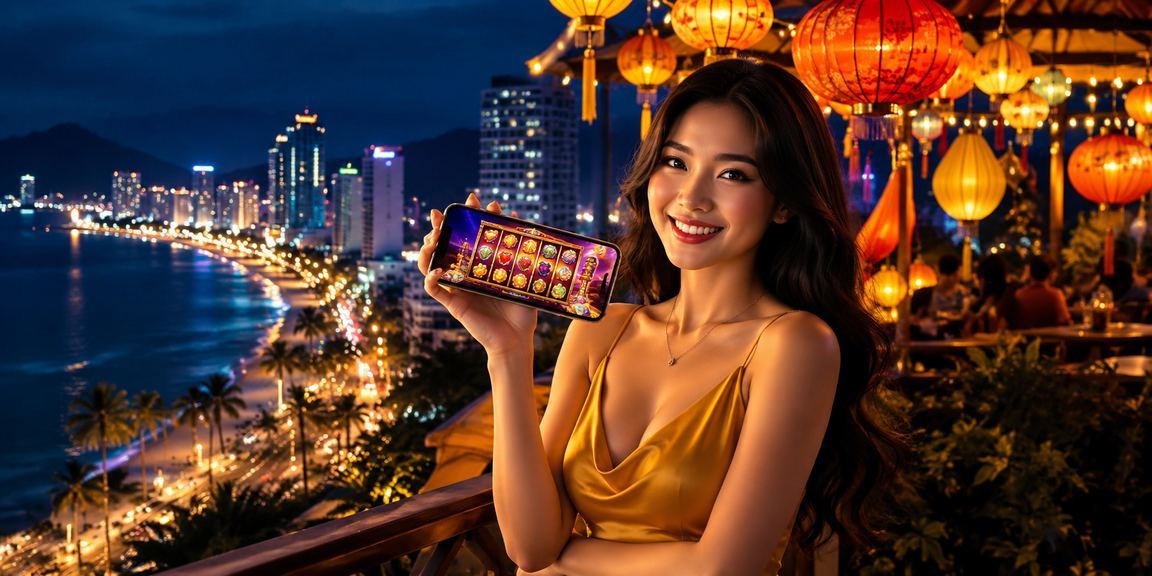 Đêm lồng đèn Hội An lung linh, người dùng vừa thưởng cảnh vừa chơi slot trên điện thoại